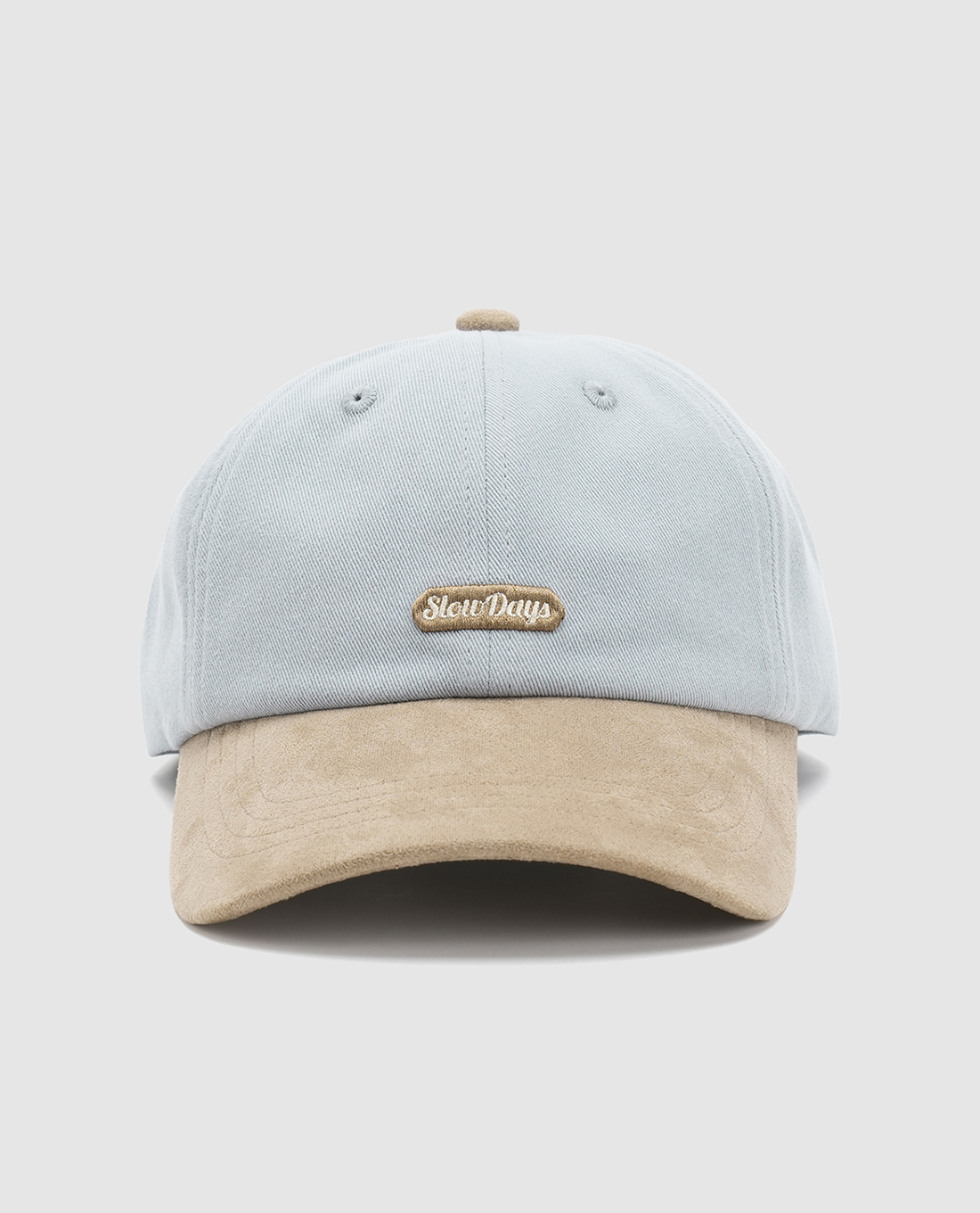 URBAN REVIVO - Nón bóng chày nữ phối màu thêu chữ