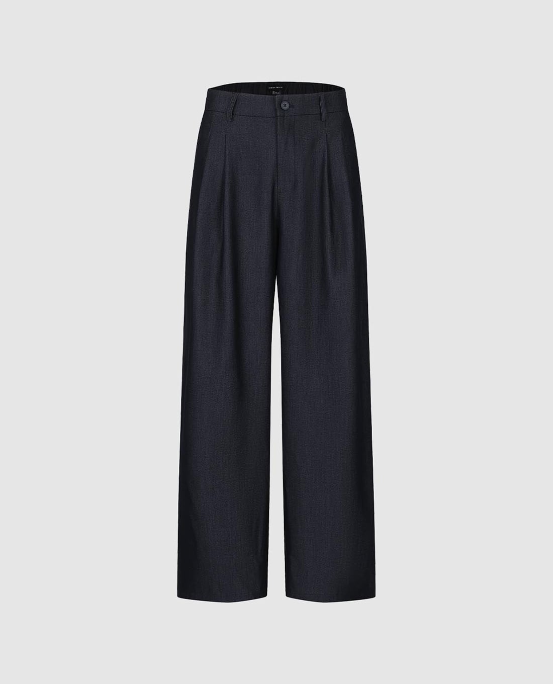 URBAN REVIVO - Quần jeans nữ ống rộng xếp li