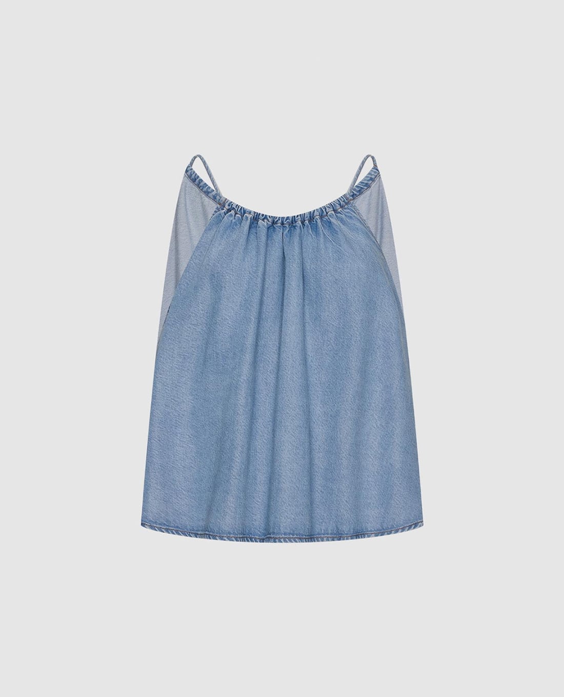 URBAN REVIVO - Áo sát nách nữ denim dáng suông