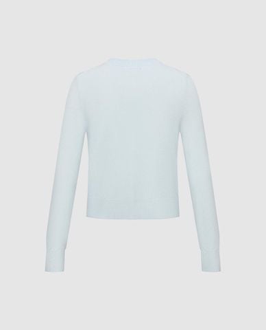  URBAN REVIVO - Áo khoác cardigan nữ cổ tròn phom ôm 