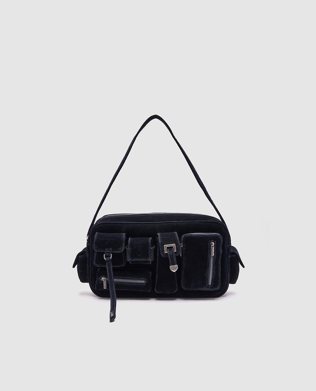 URBAN REVIVO - Túi đeo vai nữ phom chữ nhật đa ngăn