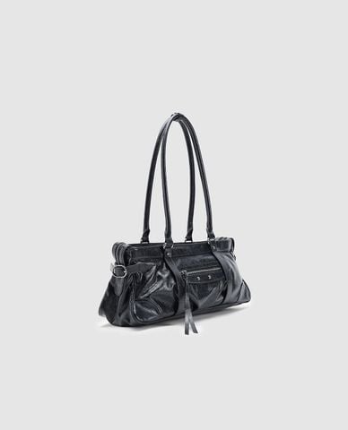  URBAN REVIVO - Túi đeo vai nữ phom chữ nhật cổ điển 