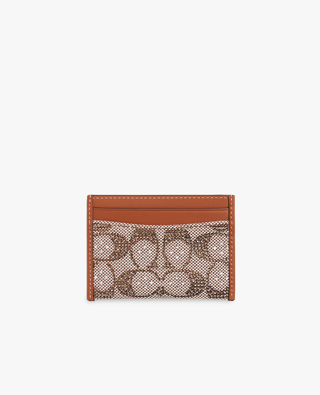 COACH - Ví đựng thẻ nữ Essential In Crystal Signature Jacquard