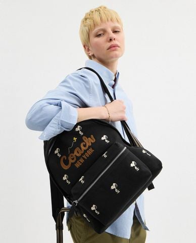  COACH - Balo unisex Peanuts Snoopy Cargo 