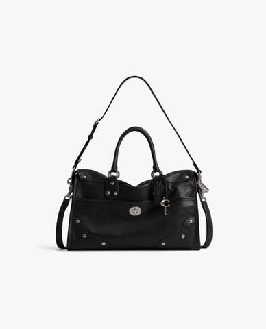  COACH - Túi đeo vai nữ phom chữ nhật Rider Satchel 38 