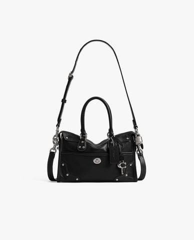  COACH - Túi đeo vai nữ phom chữ nhật Rider Satchel 24 