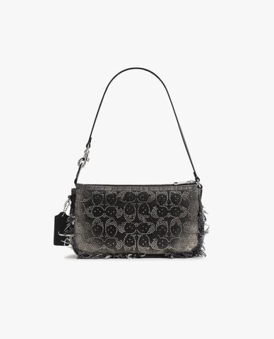  COACH - Túi đeo vai nữ Plaza With Crystal Signature 