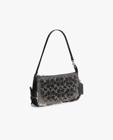  COACH - Túi đeo vai nữ Plaza 25 With Crystal Signature 