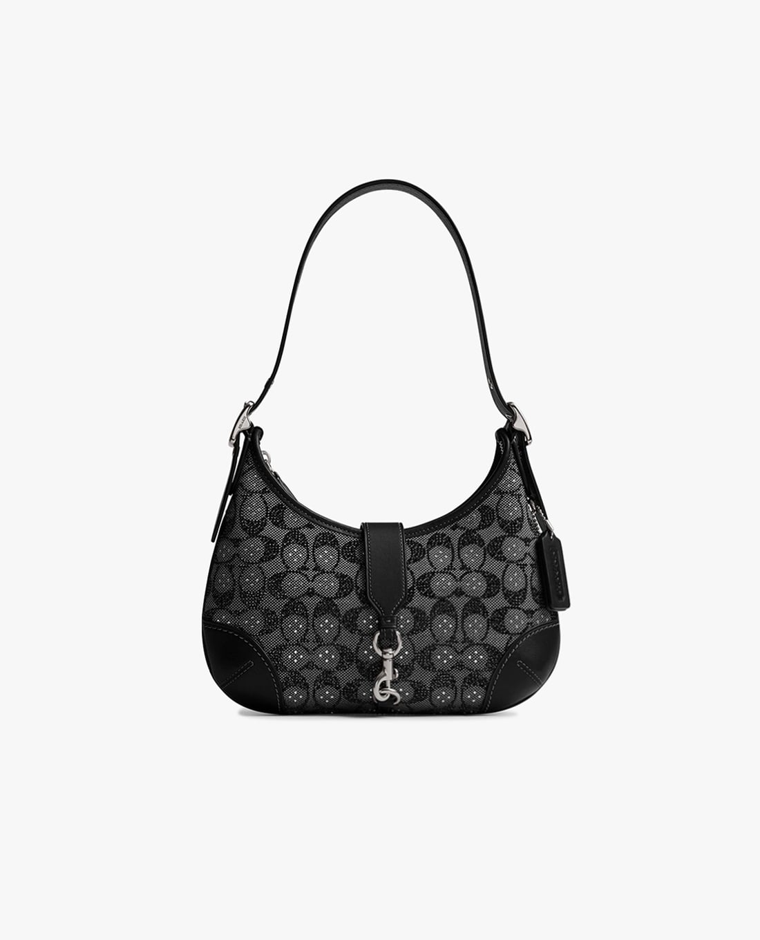 COACH - Túi đeo vai nữ Hamptons In Crystal Signature Jacquard