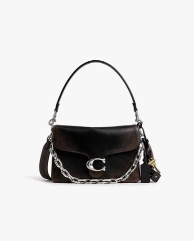  COACH - Túi đeo vai nữ phom chữ nhật Runway Chain Tabby 