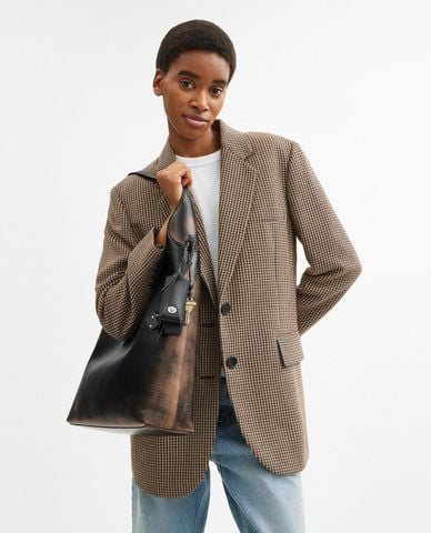  COACH - Túi đeo vai nữ hình thang Brooklyn 39 In Loved Leather 