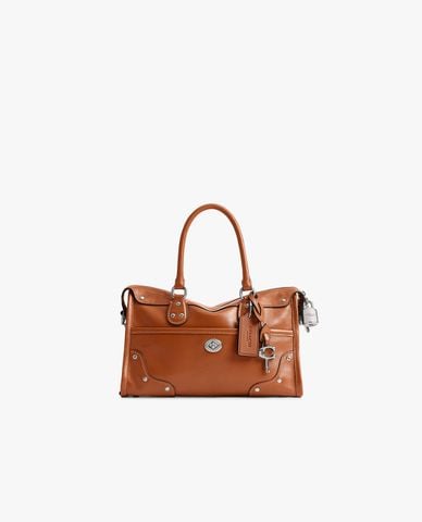  COACH - Túi đeo vai nữ phom chữ nhật Rider Satchel 24 