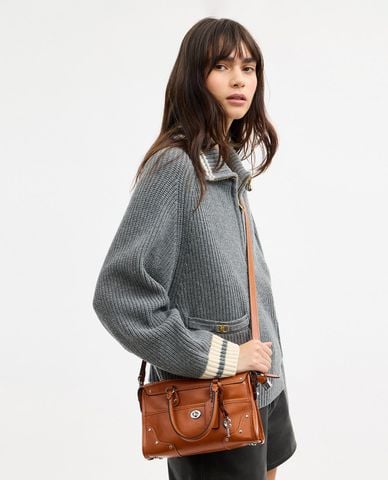  COACH - Túi đeo vai nữ phom chữ nhật Rider Satchel 24 