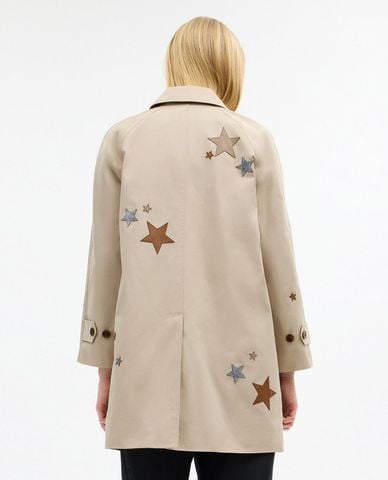  COACH - Áo khoác sơ mi nữ Applique Balmacaan 