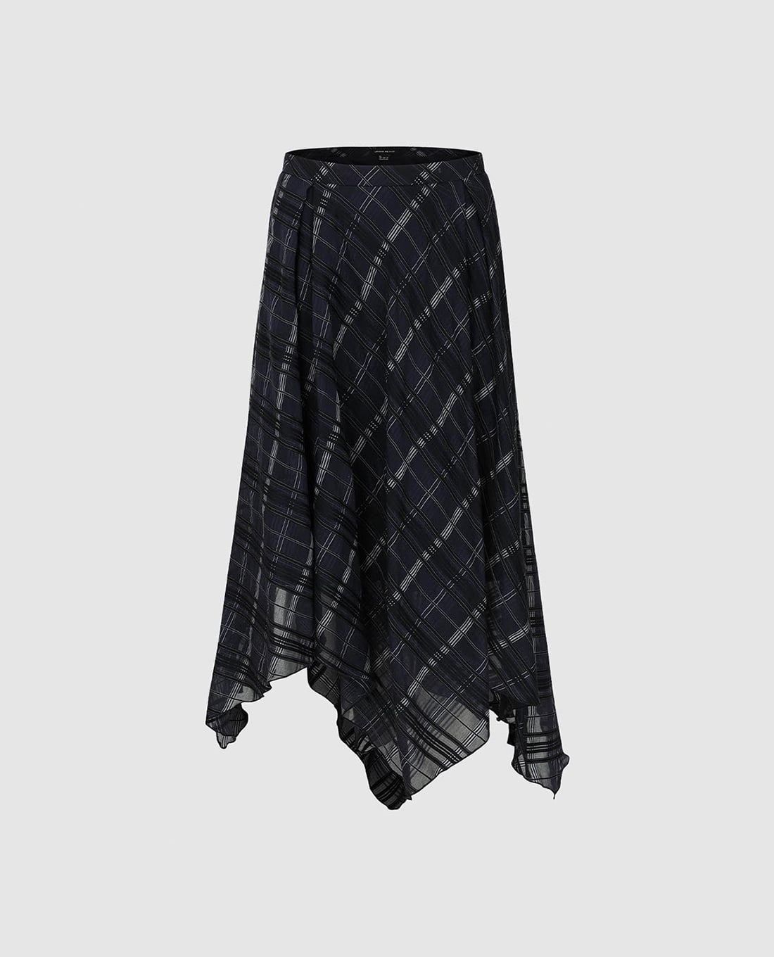 URBAN REVIVO - Chân váy phom suông midi bất đối xứng