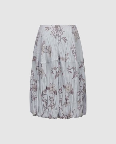  URBAN REVIVO - Chân váy xếp li midi dáng xòe Floral 