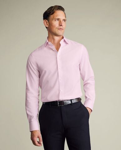  CHARLES TYRWHITT - Áo sơ mi nam cổ bẻ tay dài Non Iron Twill 