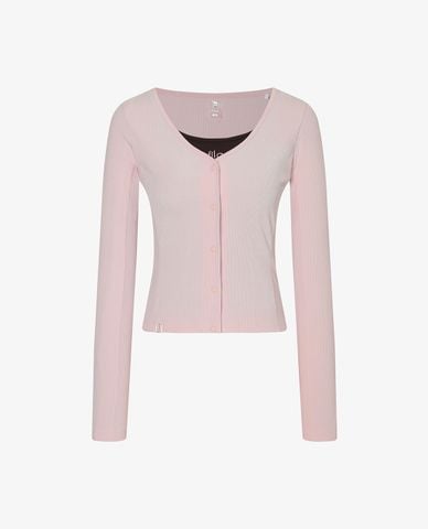  FILA - Set áo khoác cardigan nữ tay dài phối áo hai dây 