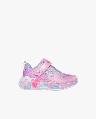 SKECHERS - Giày sneakers bé gái cổ thấp Eternal Heart Lights 