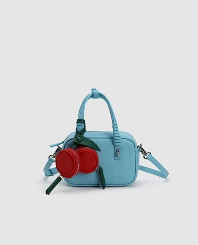  URBAN REVIVO - Túi đeo chéo nữ phối charm túi mini 