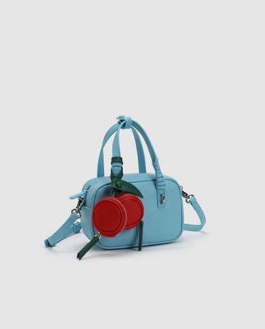  URBAN REVIVO - Túi đeo chéo nữ phối charm túi mini 