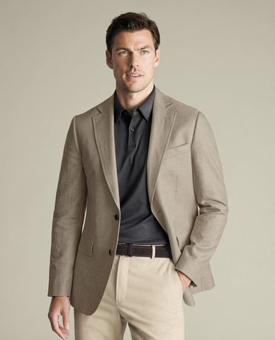  CHARLES TYRWHITT - Áo khoác blazer nam tay dài lịch lãm 