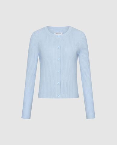  URBAN REVIVO - Áo khoác cardigan nữ cổ tròn tay dài phom ôm 