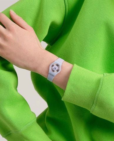  SWATCH - Đồng hồ unisex Lilac Lightness 25mm 