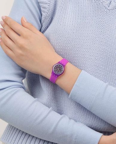 SWATCH - Đồng hồ unisex Magenta Weave 25mm 
