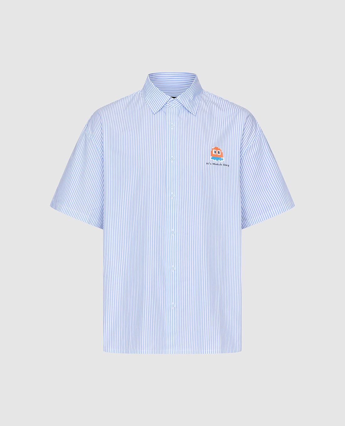 URBAN REVIVO - Áo sơ mi nam tay ngắn kẻ sọc