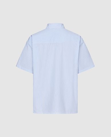  URBAN REVIVO - Áo sơ mi nam tay ngắn kẻ sọc 