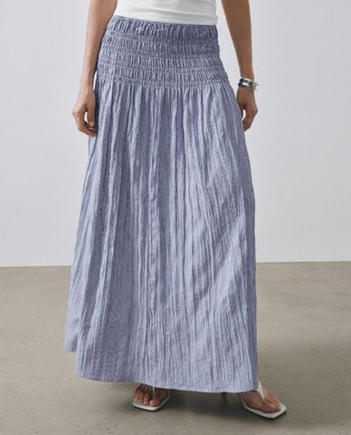  URBAN REVIVO - Chân váy chữ A maxi cạp cao 