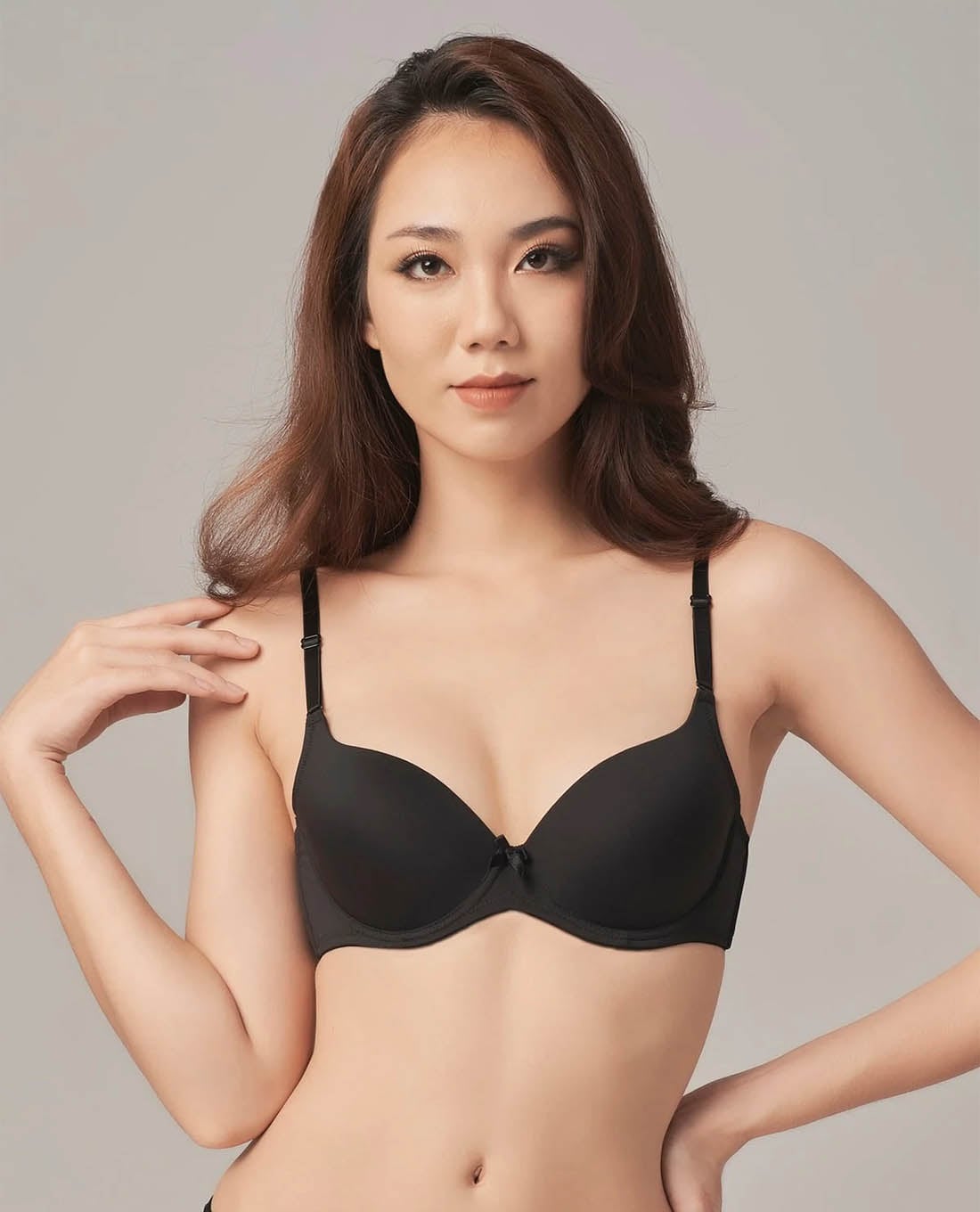 MISAKI - Áo ngực trơn không gọng mút mỏng