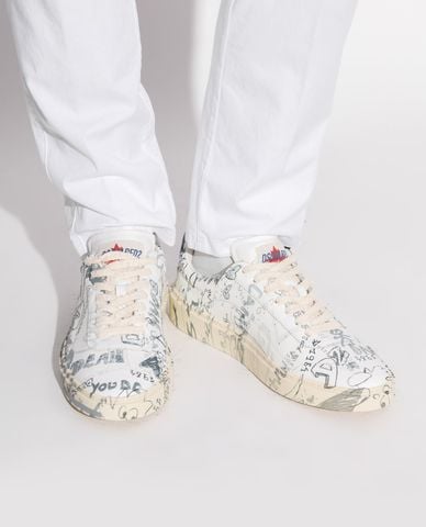  DSQUARED2 - Giày sneakers nam cổ thấp Rider 