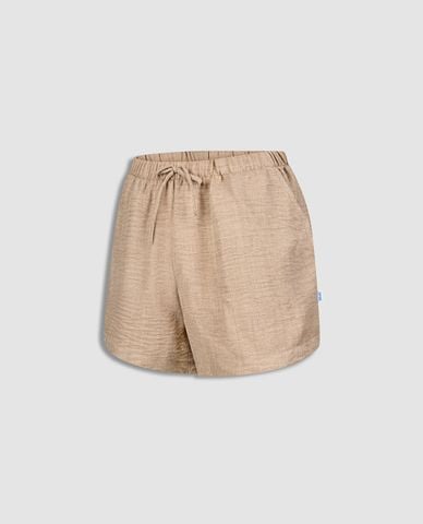  MISAKI - Quần short kate nữ mặc nhà lưng thun 