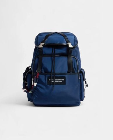  DSQUARED2 - Balo nam phom chữ nhật nắp gập Heritage 
