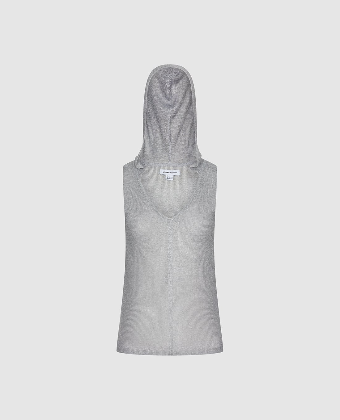 URBAN REVIVO - Áo sát nách nữ cổ V phối mũ