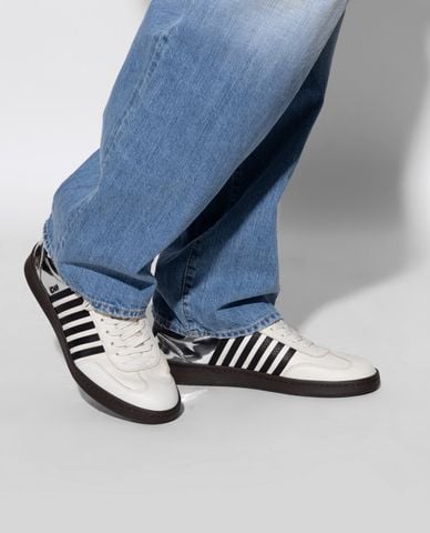  DSQUARED2 - Giày sneakers nam cổ thấp phối sọc 