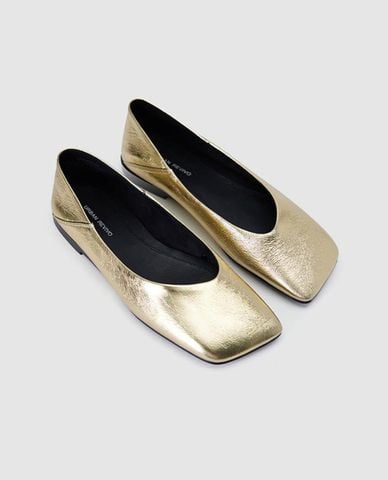  URBAN REVIVO - Giày búp bê nữ đế bệt mũi vuông 