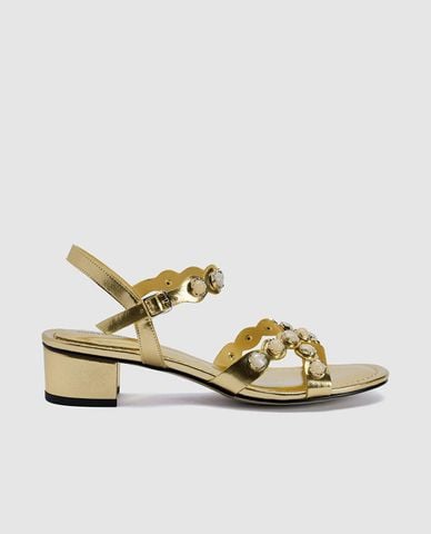  URBAN REVIVO - Giày sandals cao gót nữ mũi vuông 