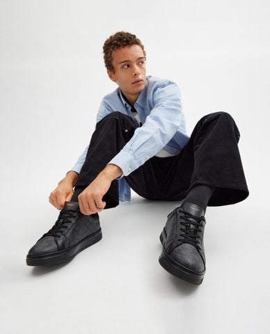  COACH - Giày sneakers nam cổ thấp High Line In Signature Canvas 