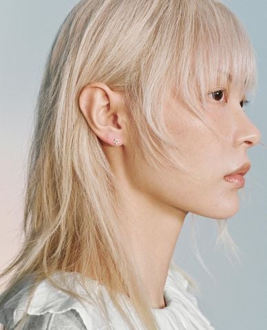  URBAN REVIVO - Set nhẫn và khuyên tai nữ đính đá 
