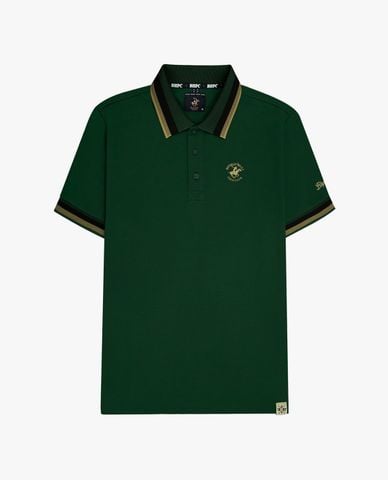  BEVERLY HILLS POLO CLUB - Áo polo nam cổ bẻ tay ngắn viền sọc 