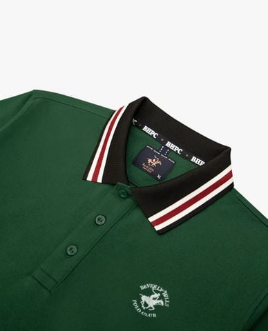  BEVERLY HILLS POLO CLUB - Áo polo nam cổ bẻ tay ngắn viền sọc 