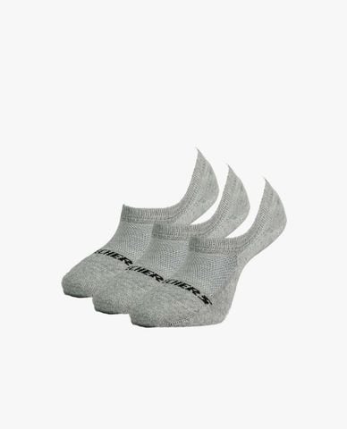  SKECHERS - Set 3 vớ unisex cổ thấp in logo 