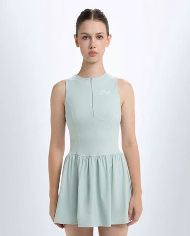  PILI - Đầm thể thao mini sát nách khóa zip 