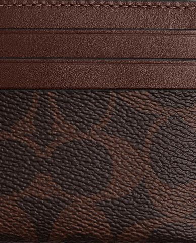  COACH - Ví đựng thẻ nam Signature Canvas 