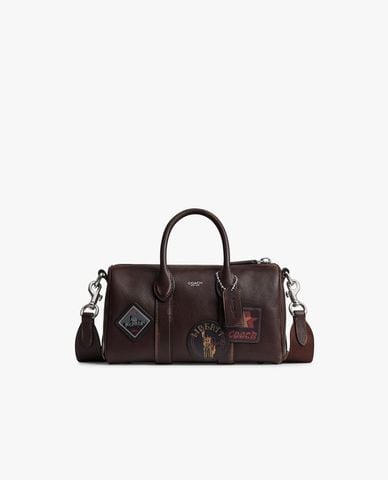  COACH - Túi đeo chéo nam đính stickers Compass 25 