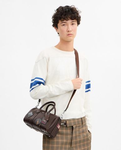  COACH - Túi đeo chéo nam đính stickers Compass 25 
