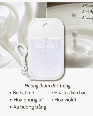  MUMCHIT - Xịt thơm toàn thân khử mùi Cool Deo God Milk 